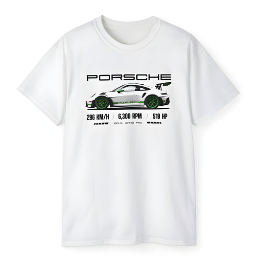 PORSCHE WHITE TEE